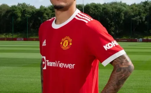 Sancho ya viste los colores del Manchester United. Foto: Man. United