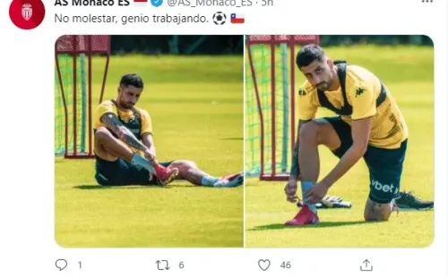 Mónaco sigue de cerca la recuperación de Guillermo Maripán.