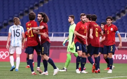 España se metió en los cuartos de final de Tokio eliminando a Argentina. Foto: Getty Images