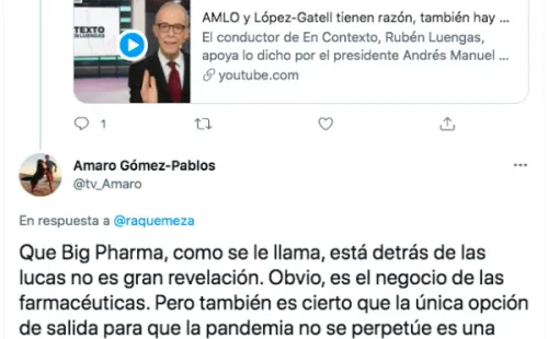 Las respuestas de Amaro Gómez-Pablos a usuarios de Twitter que le cuestionaron su trato a Cristián Contreras, Dr. File.(3)