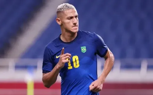 Richarlison ha sido una de las grandes figuaras de Brasil en Tokio 2020. Foto: Getty.