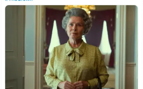 El tuit de Netflix sobre The Crown.