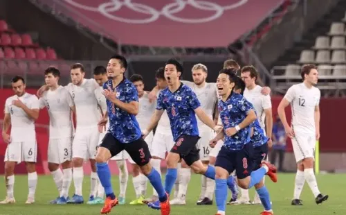 Japón celebra la clasificación a semifinales de Tokio 2020.