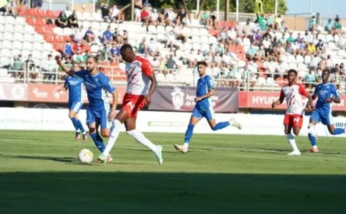 Sadiq Umar fue el verdugo del Betis en el amistoso ante Almería. Foto: Almería