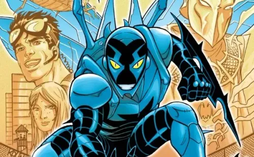 Blue Beetle, el superhéroe que Xolo Maridueña interpretará en el cine.