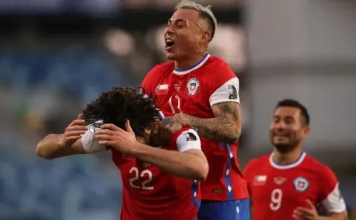 Brereton celebra su gol contra Bolivia en Copa América.