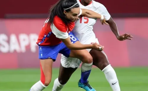Chile dio una dura pelea y tuvo en las cuerdas a Canadá, las nuevas campeonas olímpicas. Foto: Getty Images