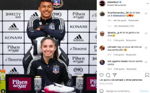 El comentario de Fernández deseando fichar por Colo Colo. (Captura: DaleAlbo)