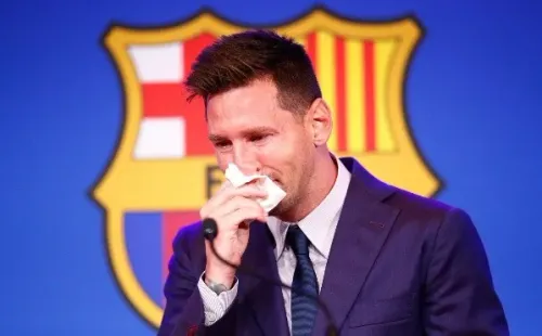 Lionel Messi se despidió este domingo del Barcelona entre lágrimas (Getty Images)