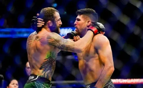 Luque sorprendió a un experto de la sumisión como Chiesa y ganó en el UFC 265. Foto: Getty Images