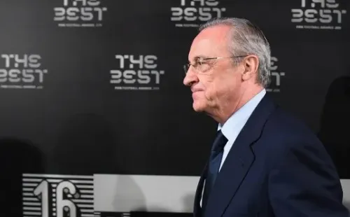 MILAN, ITALY - SEPTEMBER 23: Florentino Perez Rodríguez attends The Best FIFA Football Awards 2019 at the Teatro Alla Scala on September 23, 2019 in Milan, Italy. (Photo by Claudio Villa/Getty Images) *** Local Caption *** Florentino Perez Rodríguez-Not Released (NR)