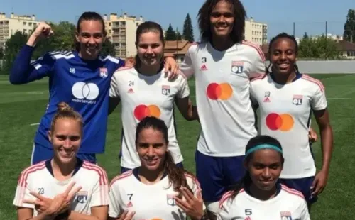 Christiane Endler y su primer entrenamiento con el Olympique Lyon.