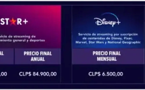 Los precios del servicio de streaming para adultos de Disney, Star+.