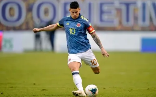 James Rodríguez la tiene difícil para volver con Colombia ante Chile. (Foto: Getty Images)