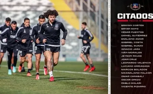 La lista de citados en Colo Colo para el choque con Unión Española.