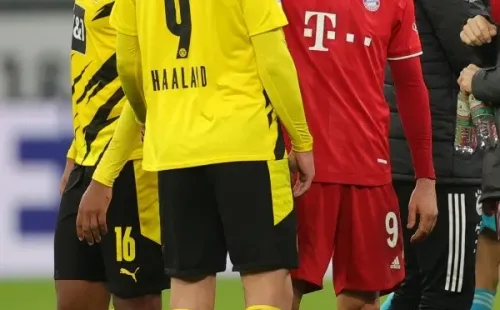 Lewandowski y Haaland animarán un partido a parte en la ofensiva de cada equipo. (Foto: Getty)