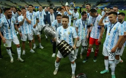 Papu Gómez fue parte de la histórica selección Argentina que ganó la Copa América en Brasil. Foto: Getty Images