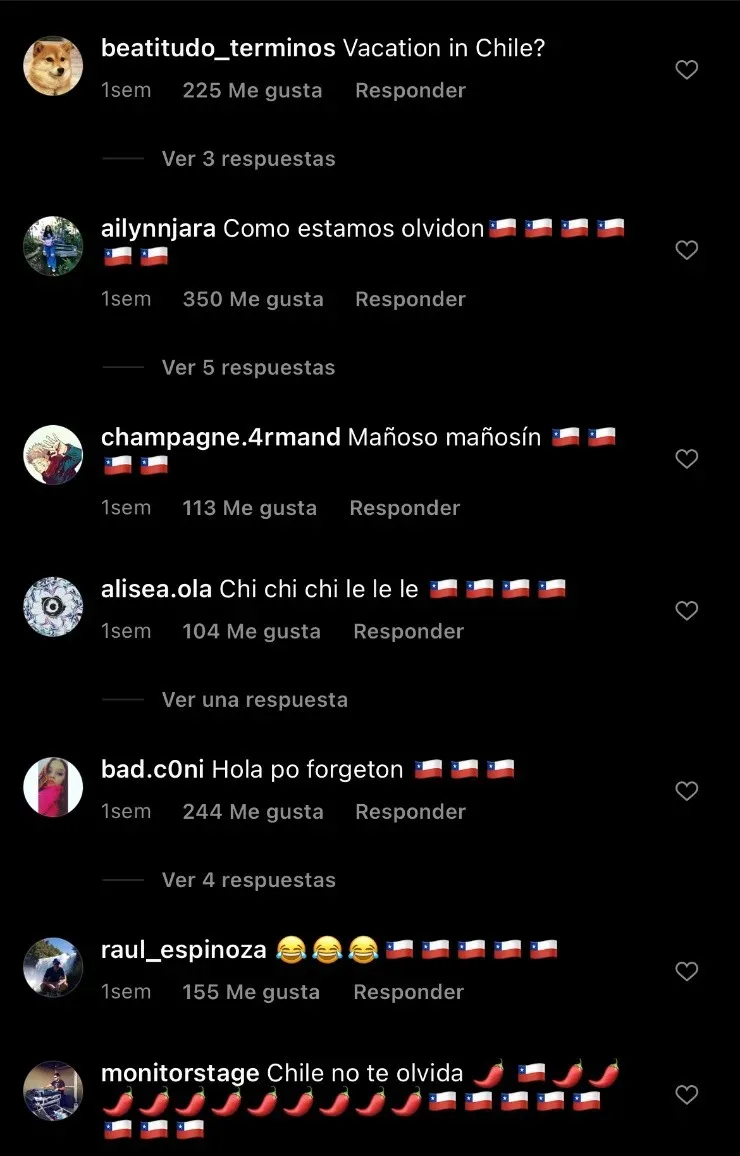 Trolleos de chilenos al líder de Maroon 5, Adam Levine.(11)