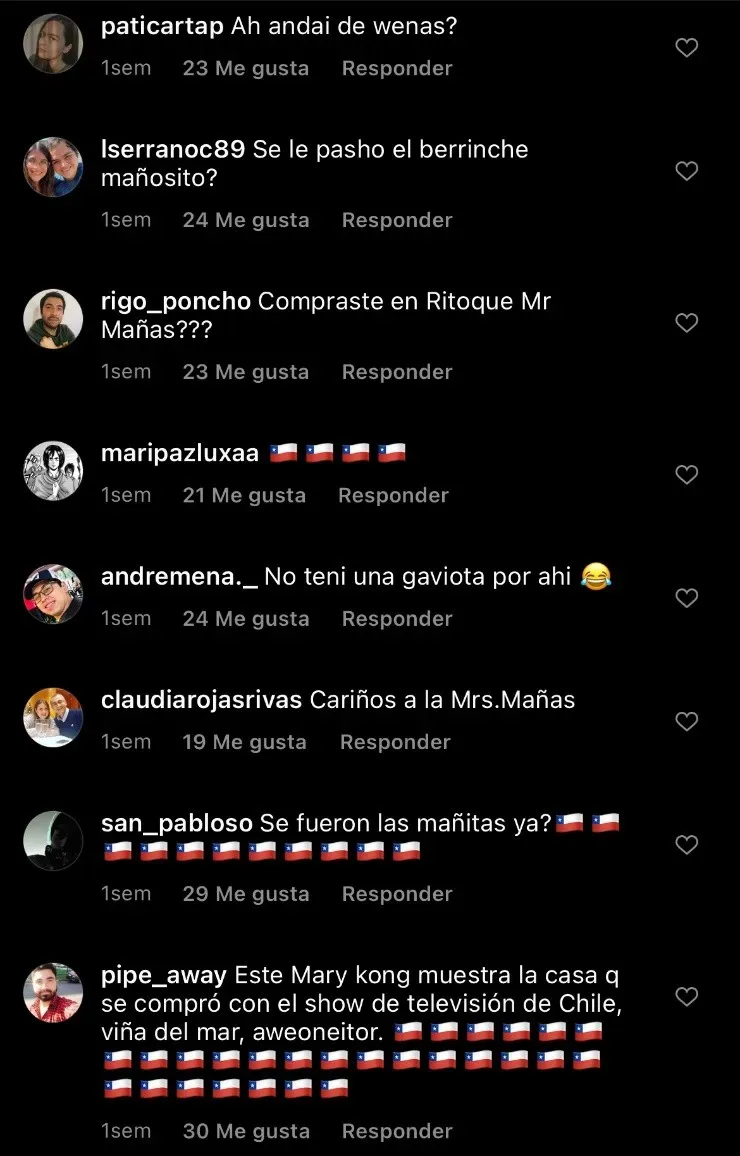 Trolleos de chilenos al líder de Maroon 5, Adam Levine.(9)