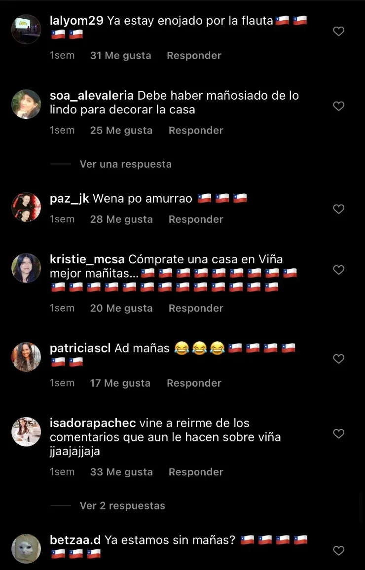 Trolleos de chilenos al líder de Maroon 5, Adam Levine.(15)