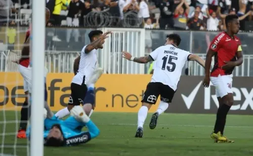 Pablo Mouche fue el gran héroe de Colo Colo en el último duelo con público en el Estadio Monumental. (Foto: Agencia Uno)
