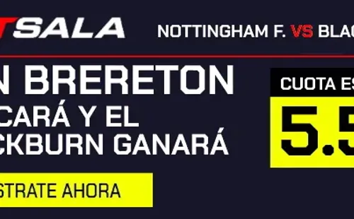 Las cuotas especiales para que te la juegues por Ben Brereton en la Championship. | Foto: Betsala.