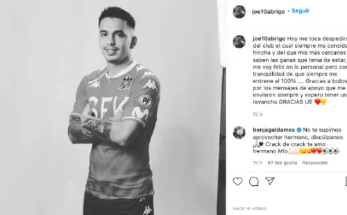 La despedida de Joe Abrigo a Unión Española.