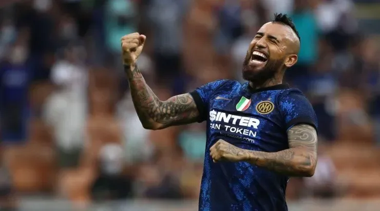 Arturo Vidal, mediocampista chileno del Inter de Milán