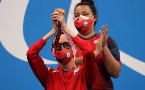 Abarza se coronó con la medalla de oro en los Juegos Paralímpicos. Foto: Getty Images