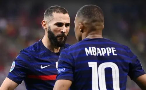 Karim Benzema y Kylian Mbappé conformarán la dupla de ataque de Real Madrid. (Foto: Getty Images)
