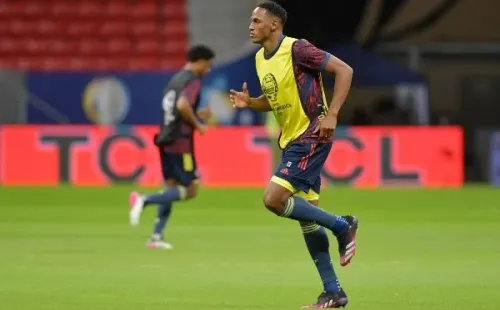 Yerry Mina no podrá bailar en la triple fecha de las eliminatorias. Foto: Getty Images