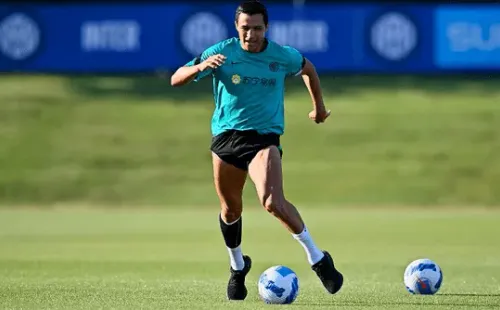 Alexis regresó a las prácticas y está en la fase final de su recuperación. Foto: Inter de Milán