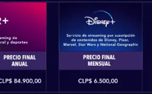 El precioy los valores de los distintos planes de STAR+.