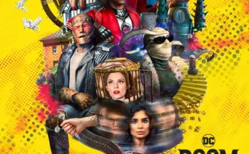 El afiche oficial de la tercera temporada de Doom Patrol.