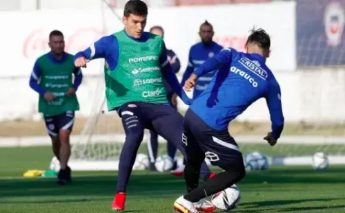 El delantero participó durante tres días en los entrenamientos de La Roja. (FOTO: Comunicaciones ANFP)
