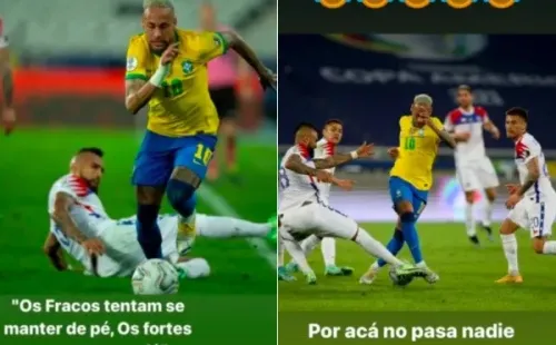 Los mensajes que se dedicaron Neymar y Vidal tras la Copa América.