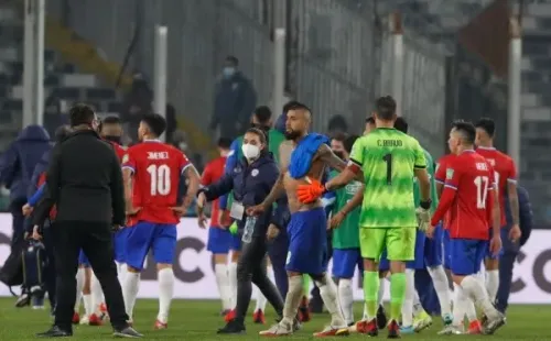 La Roja no pudo ante Brasil y complicó su camino a Qatar. Foto: Agencia Uno