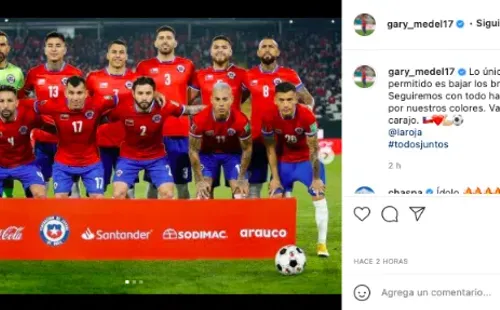 El mensaje de Medel tras la derrota ante Brasil.