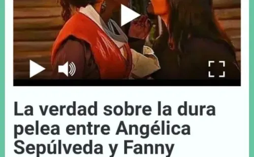 Angélica Sepúlveda critica sitio de Canal 13 por recordar pelea con Fanny.(1)