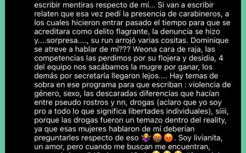 Angélica Sepúlveda critica sitio de Canal 13 por recordar pelea con Fanny.(2)