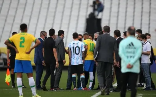 Brasil y Argentina no saben si jugarán su partido. Foto: Getty Images