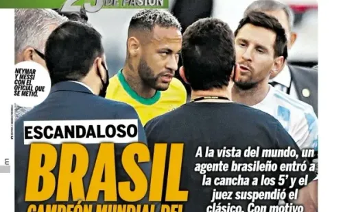 La contundente portada del Diario Olé.