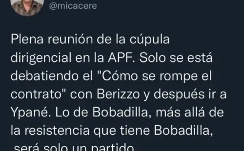 La prensa en Paraguay da el nombre de Aldo Bobadilla como interino para el duelo ante Venezuela.