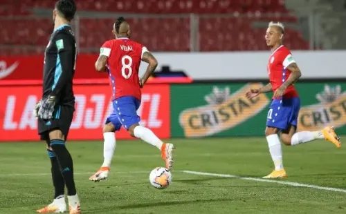 Chile igualó 2-2 en el primer partido con Colombia en el camino a Qatar 2022. (Foto: Getty Images)