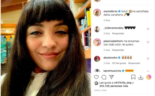 Mon Laferte presenta radical cambio de look.(1)