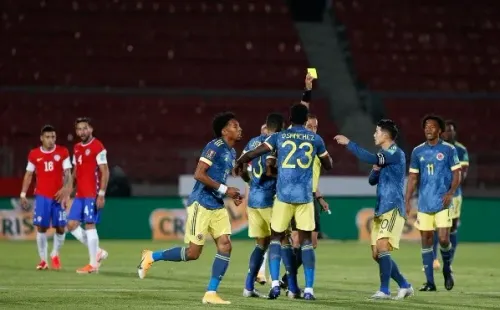 Colombia sacó un empate en su visita a Chile. Foto: Agencia Uno