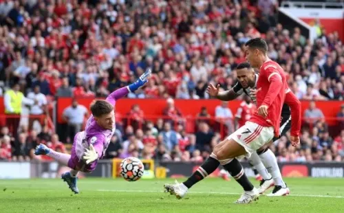 Así fue el primer gol de Cristiano Ronaldo en su regreso al Manchester United. Foto: Getty Images