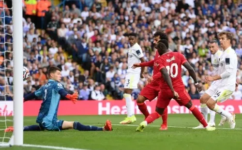Mohamed Salah abrió la cuenta en el 3-0 del Liverpool. (Foto: Getty Images)