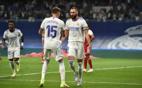 Karim Benzema brilló con un triplete ante el Celta de Vigo. (Foto: Getty Images)