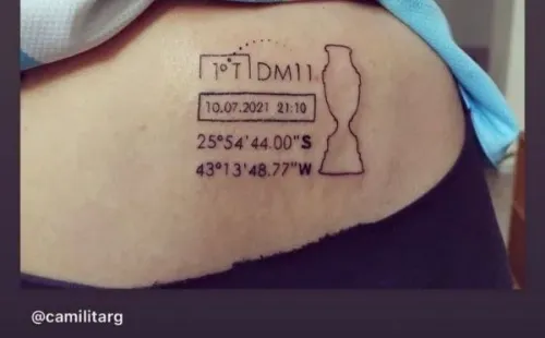 El mensaje que publicó Jorgelina, esposa de Ángel Di María, en donde cuenta la historia del tatuaje de Camila.